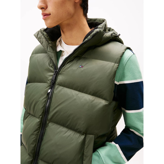 Tommy Hilfiger Ανδρικό αμάνικο μπουφάν Water Rellepent Hooded Relaxed Down Gilet